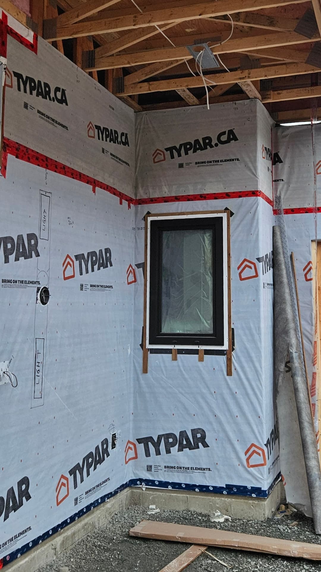 New Build · Slat Siding & Soffit — before